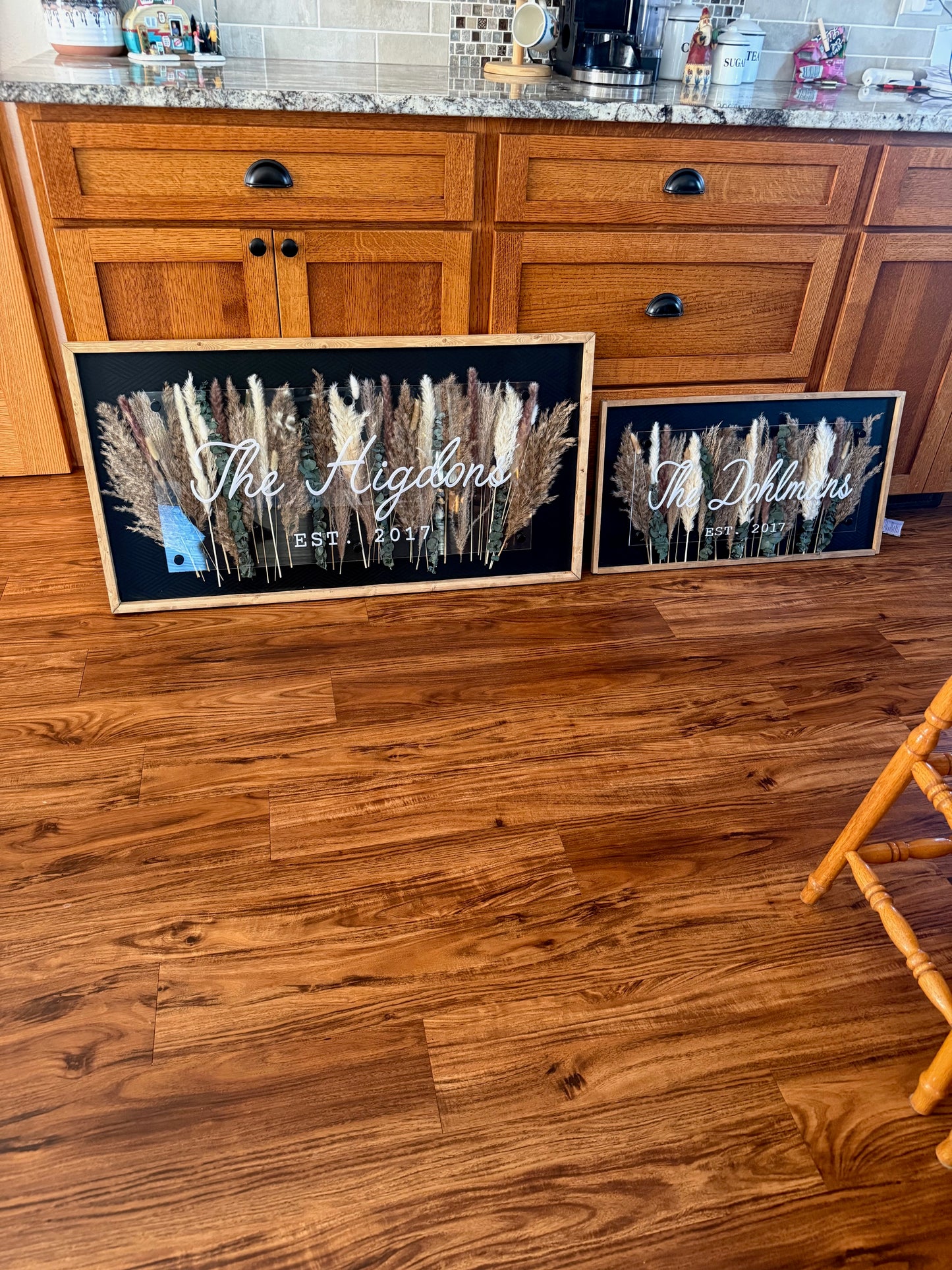 Last name sing- Boho Decor- Wedding Sign- Floral Sign