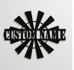 Windmill Name Sign