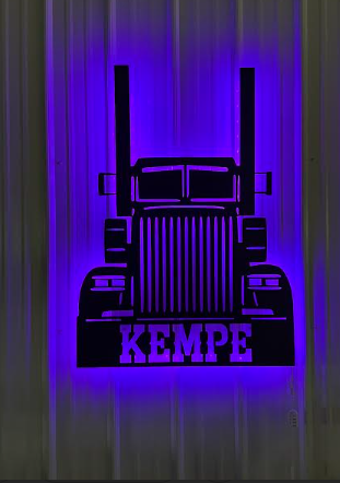 Custom Trucker LED Sign